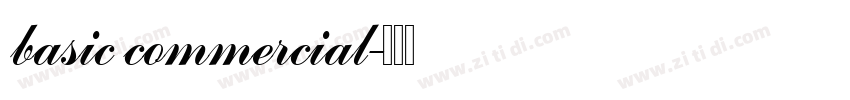 basic commercial字体转换
